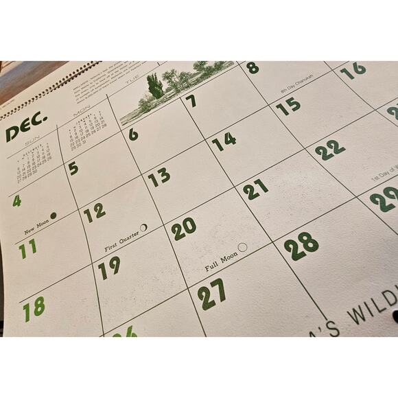 1983 Vintage Remington Dupont Calendar Hunting and Wildlife Memorabilia - Picture 6 of 6